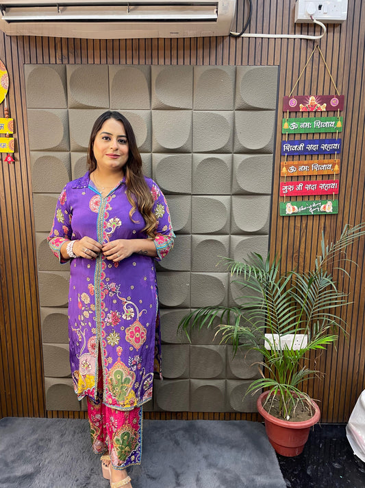 Stunning Pattern Print Designer Co-Ord Set TT002