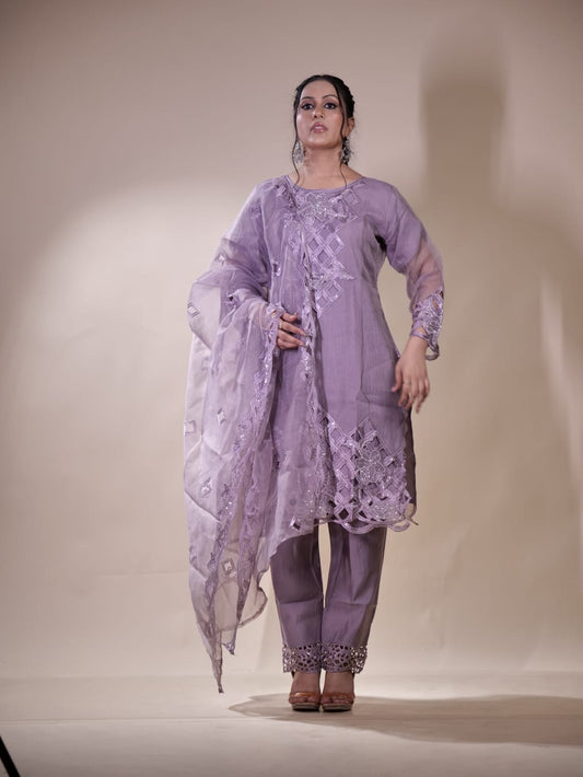 Traditional Embroidered Kurta Ensemble TT048