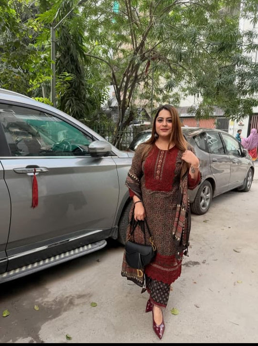 Elegant Lace Detailing Suit Set TT133