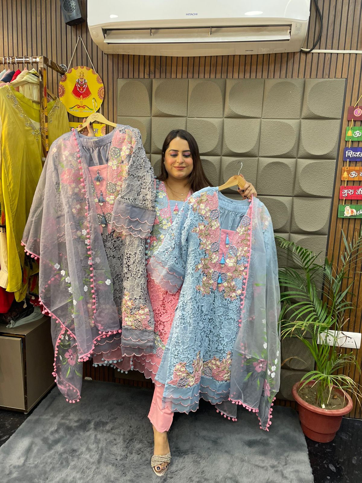 Crochia Embroidered Suit Set โ Dreamy Elegance in Every Stitch