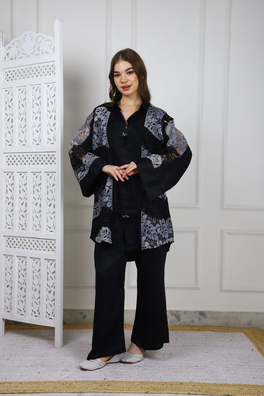 Black Crochet Coord Set – Bold. Chic. Timeless