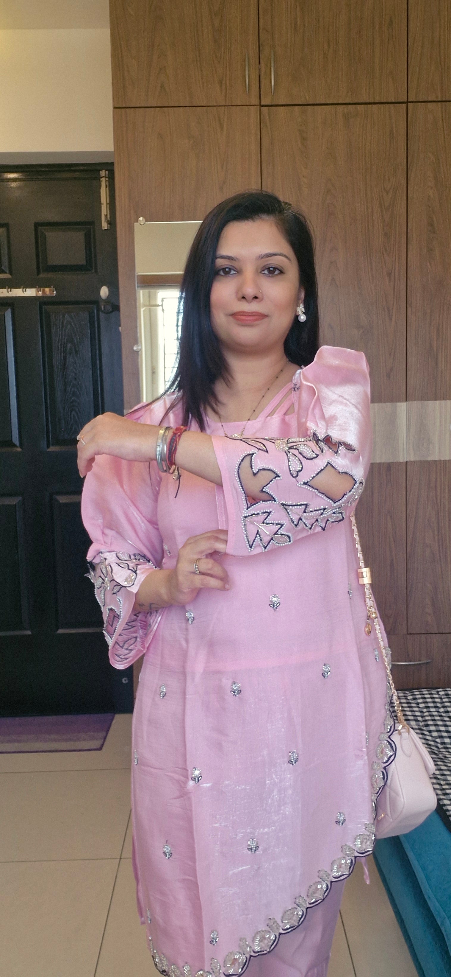 Elegant Pink Coord Set TT123