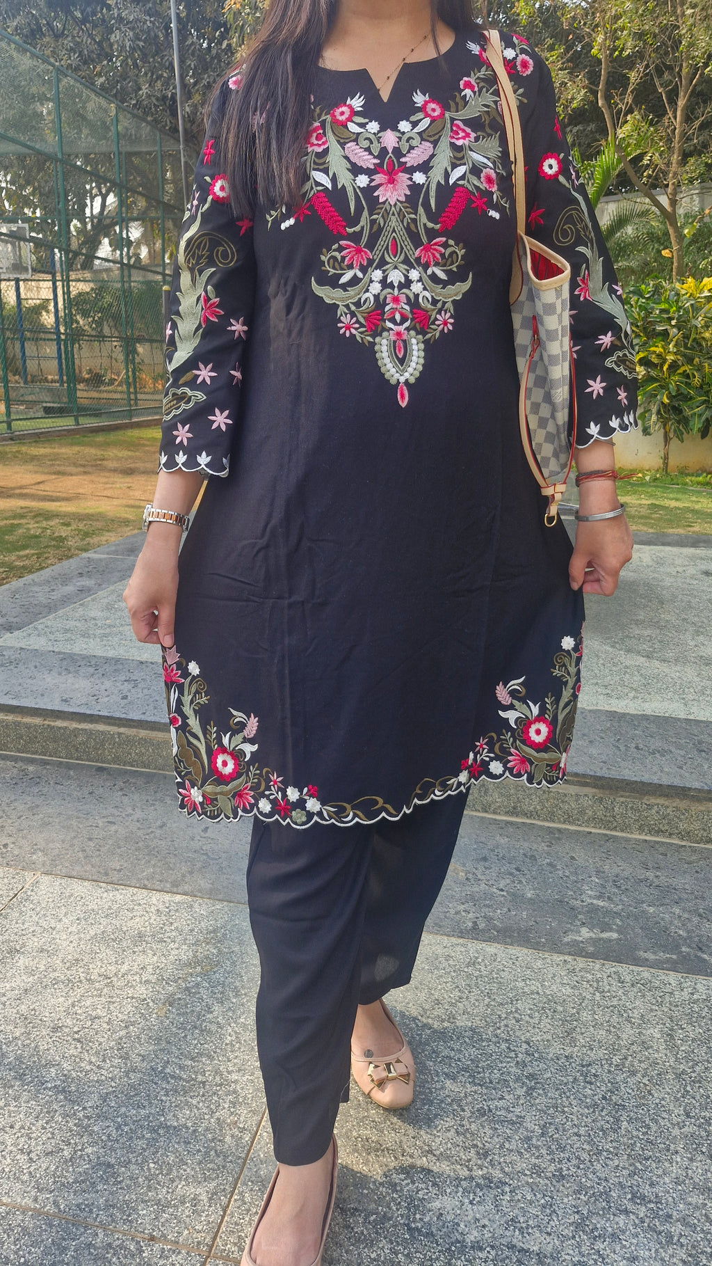 Kashmiri Kadai Co-ord Set TT127