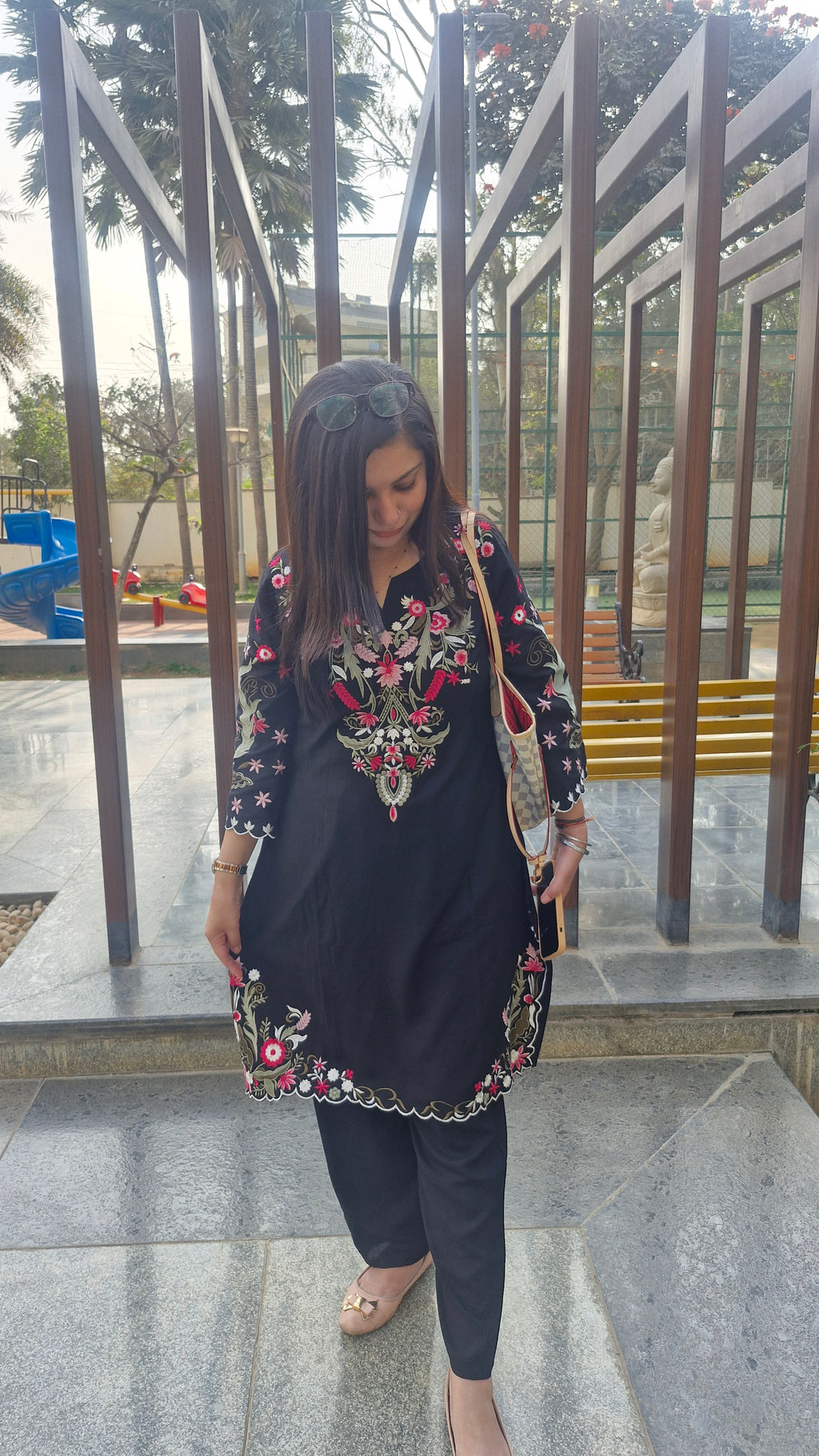 Kashmiri Kadai Co-ord Set TT127