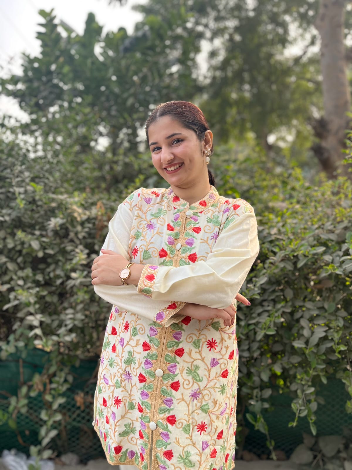 Beautiful Kashmiri Kadai Coord Set TT0101