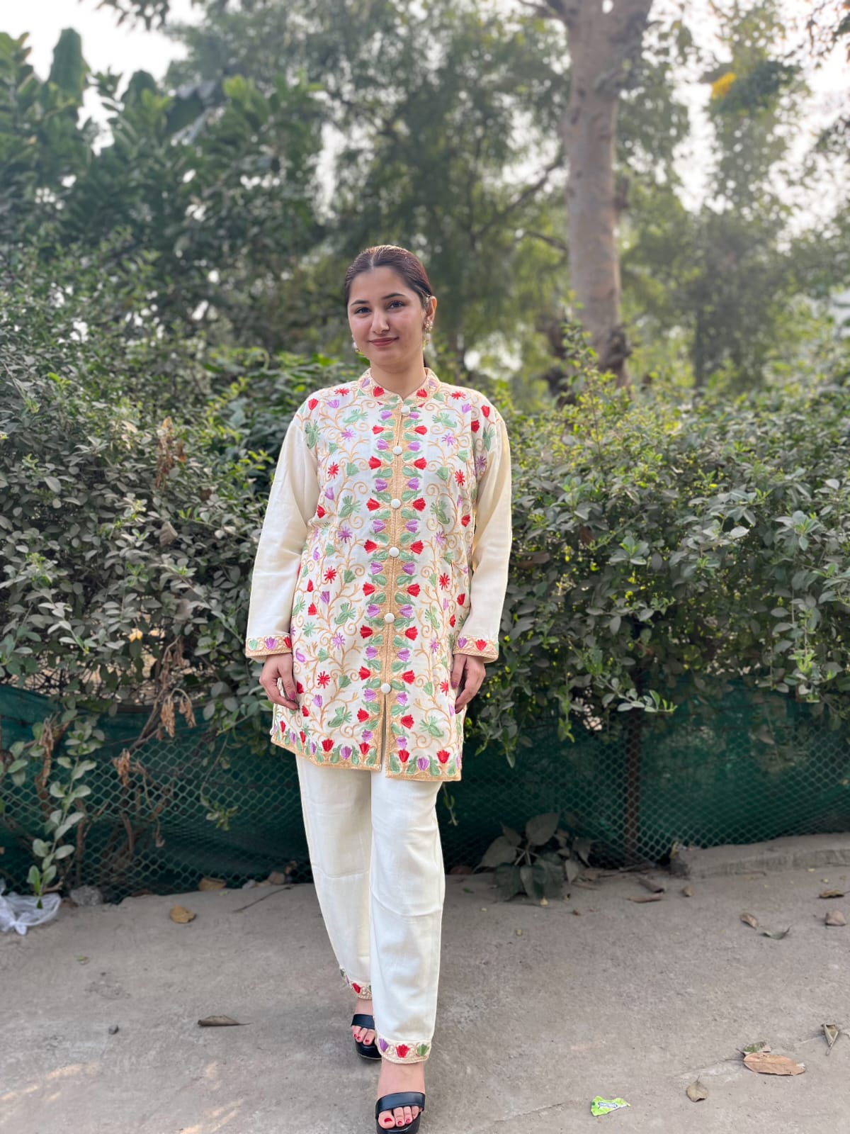 Beautiful Kashmiri Kadai Coord Set TT0101