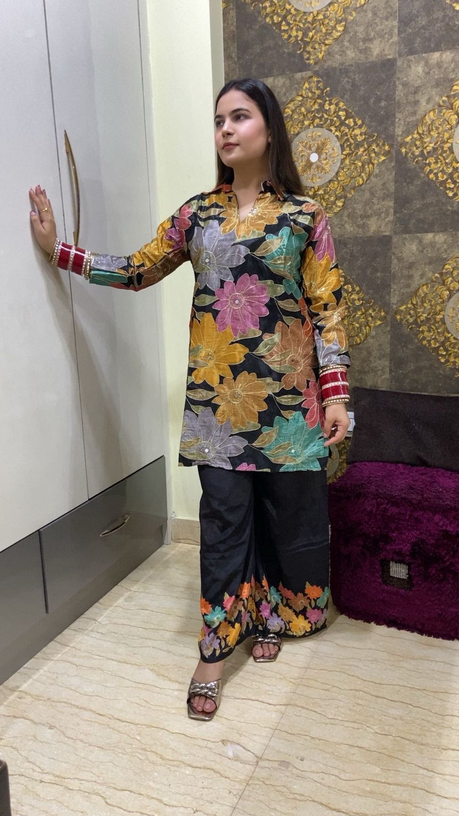 Mirror Work Co-Ord Set TT014
