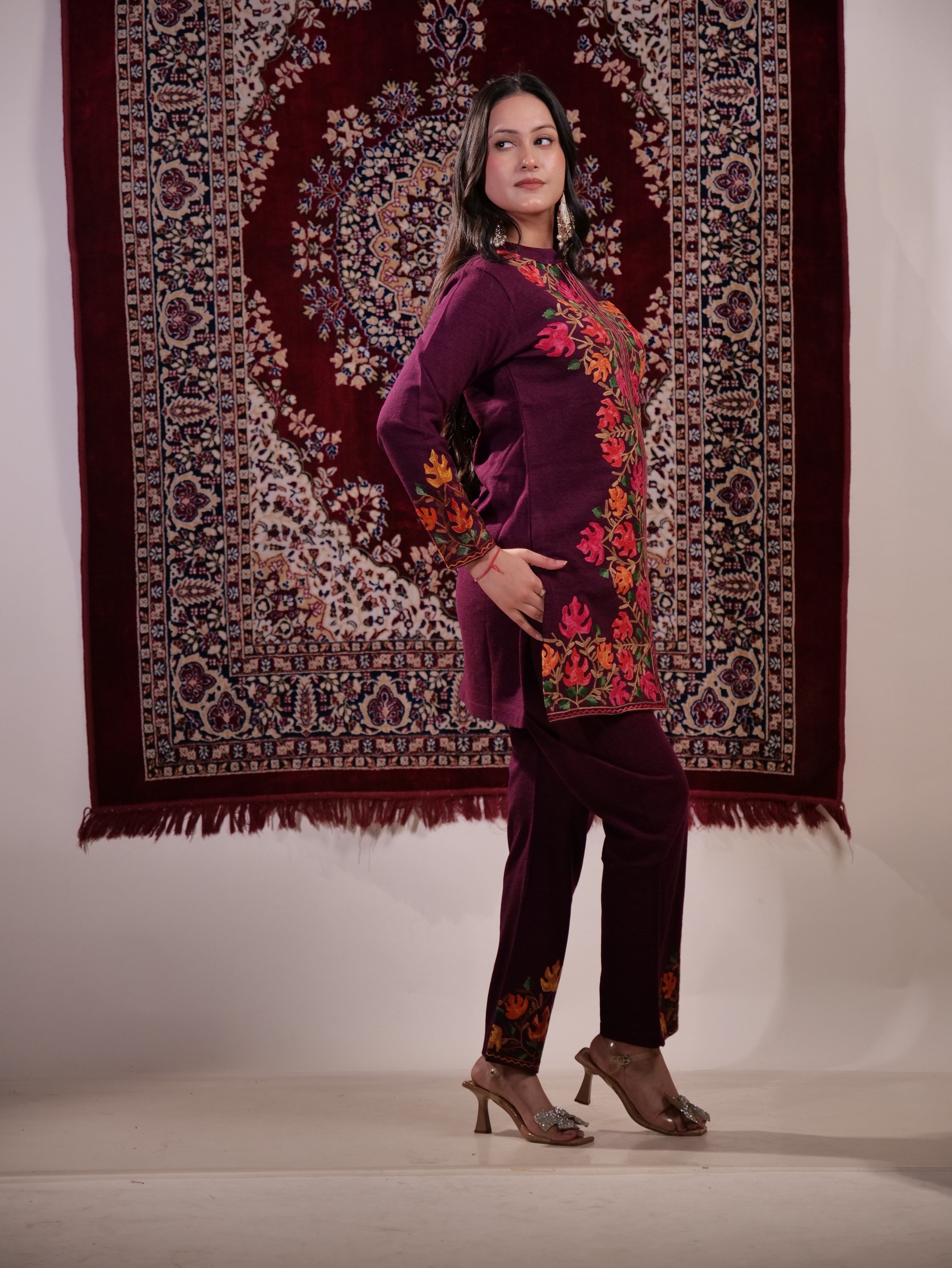 Kashmiri Kadai Co-ord Set TT114