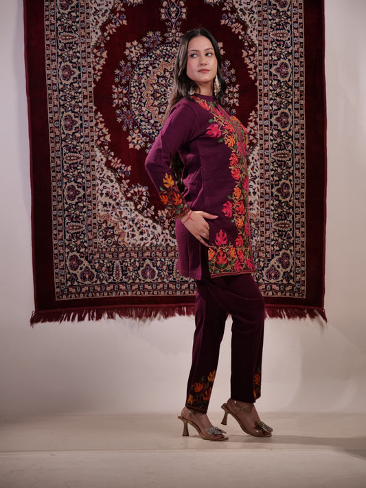 Kashmiri Kadai Co-ord Set TT114