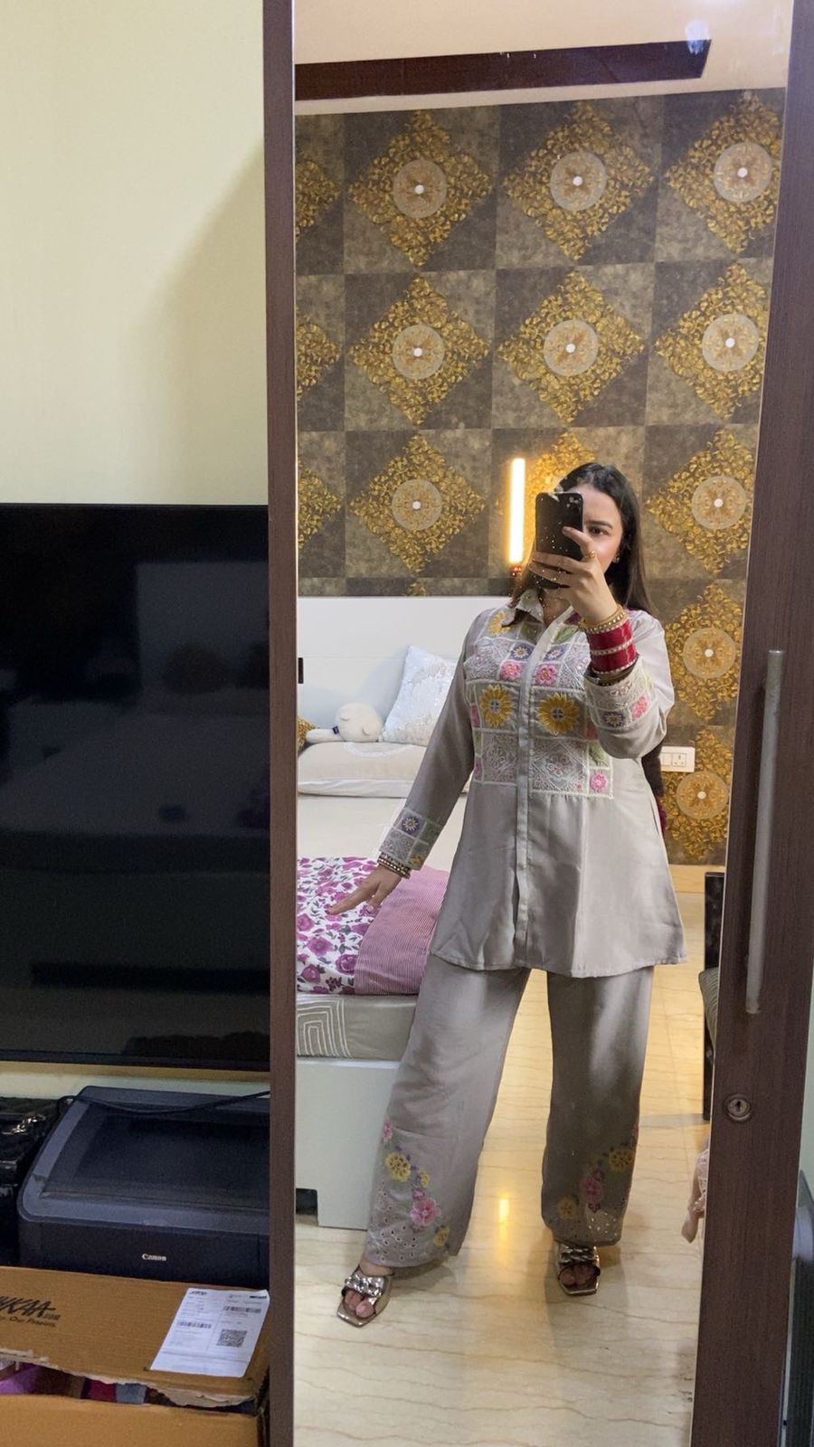 Printed Co-Ord Set TT013