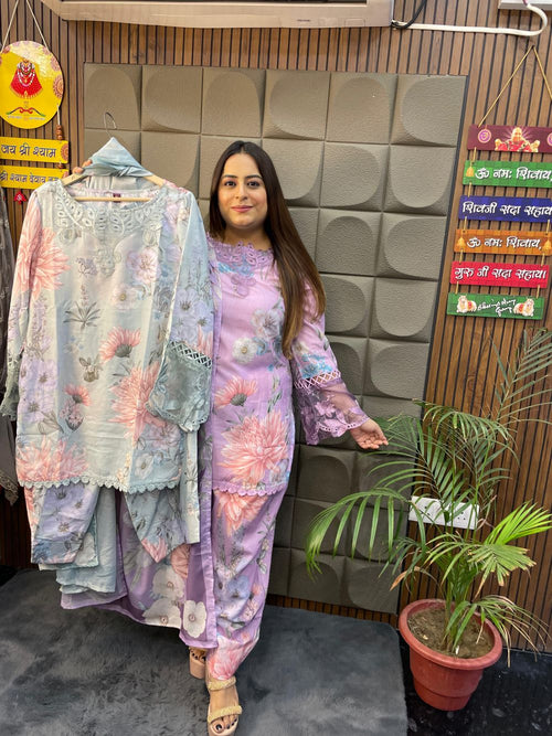 3-Piece Floral Suit Set