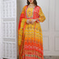C cut crepe suit set TT026