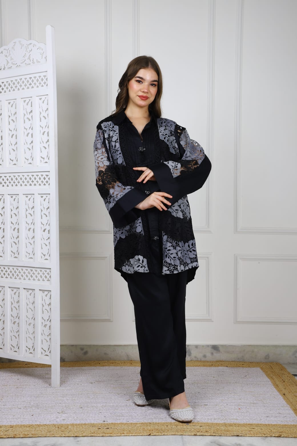 Black Crochet Coord Set – Bold. Chic. Timeless