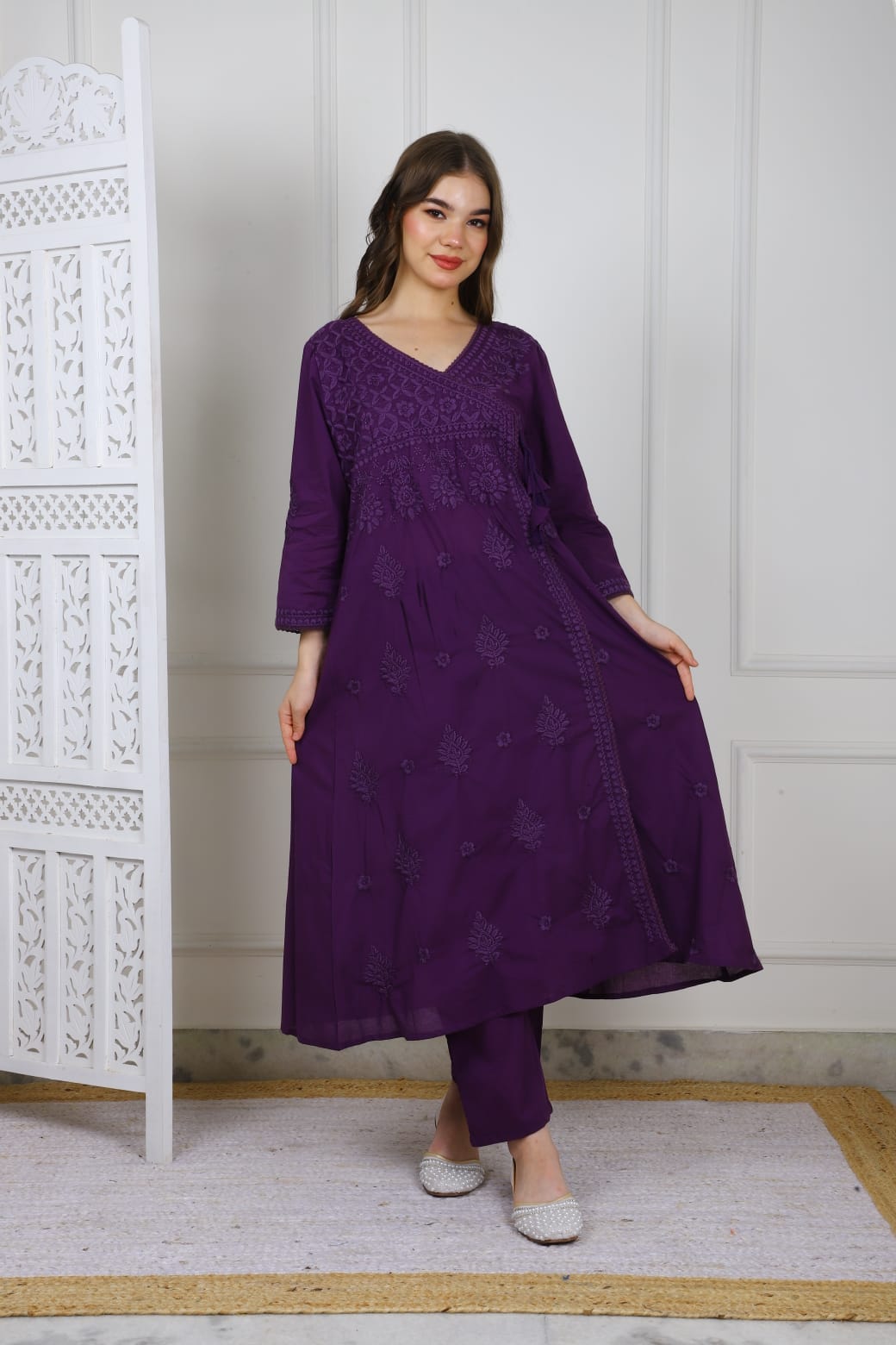 Cotton drap coord set TT032