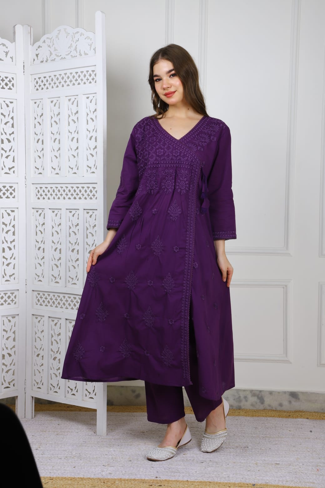 Cotton drap coord set TT032