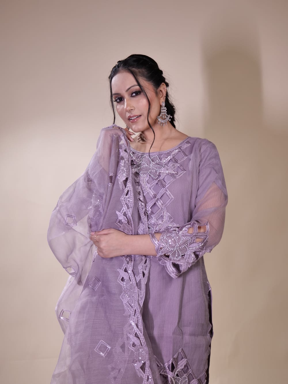 Traditional Embroidered Kurta Ensemble TT048
