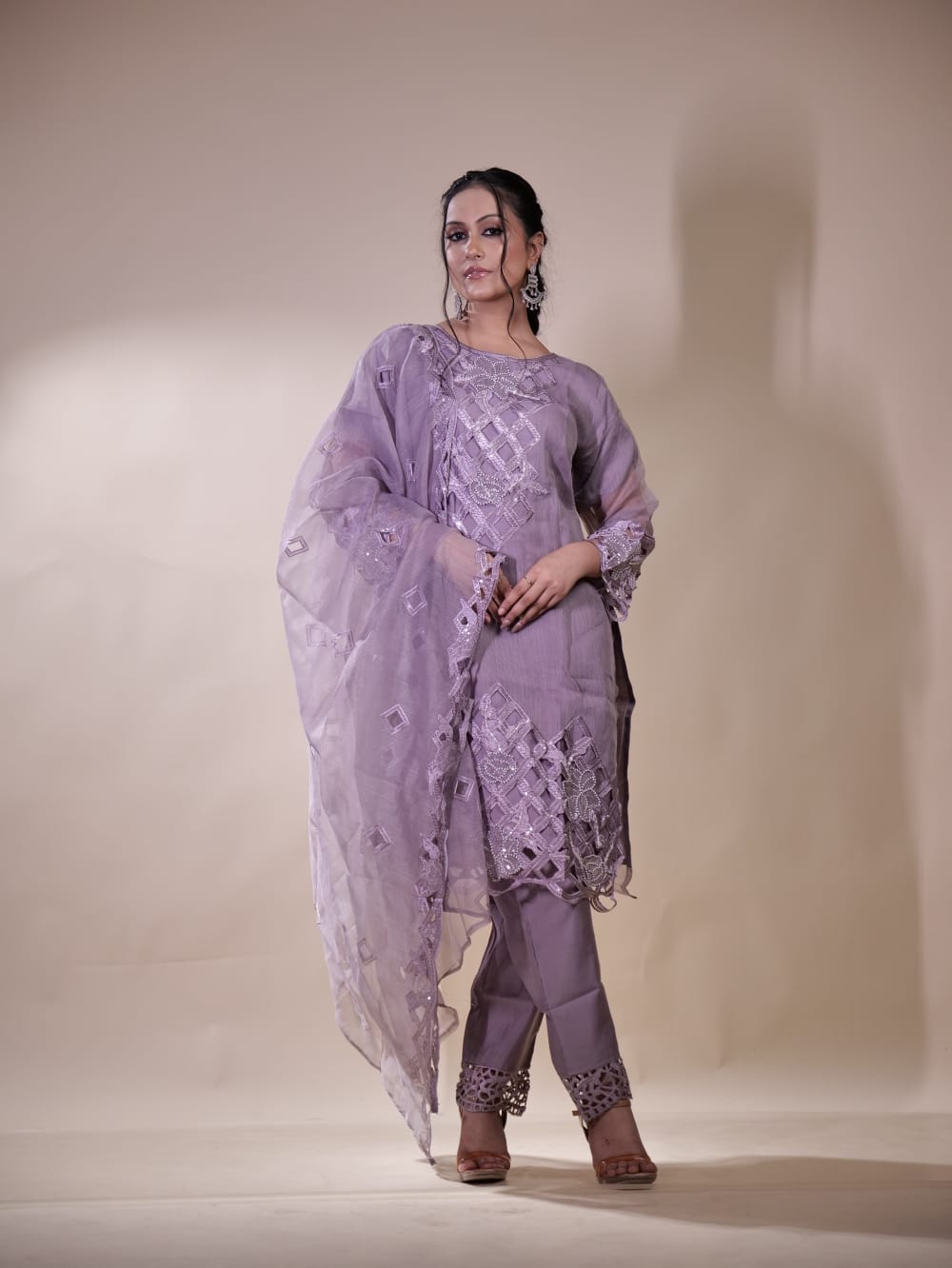 Traditional Embroidered Kurta Ensemble TT048