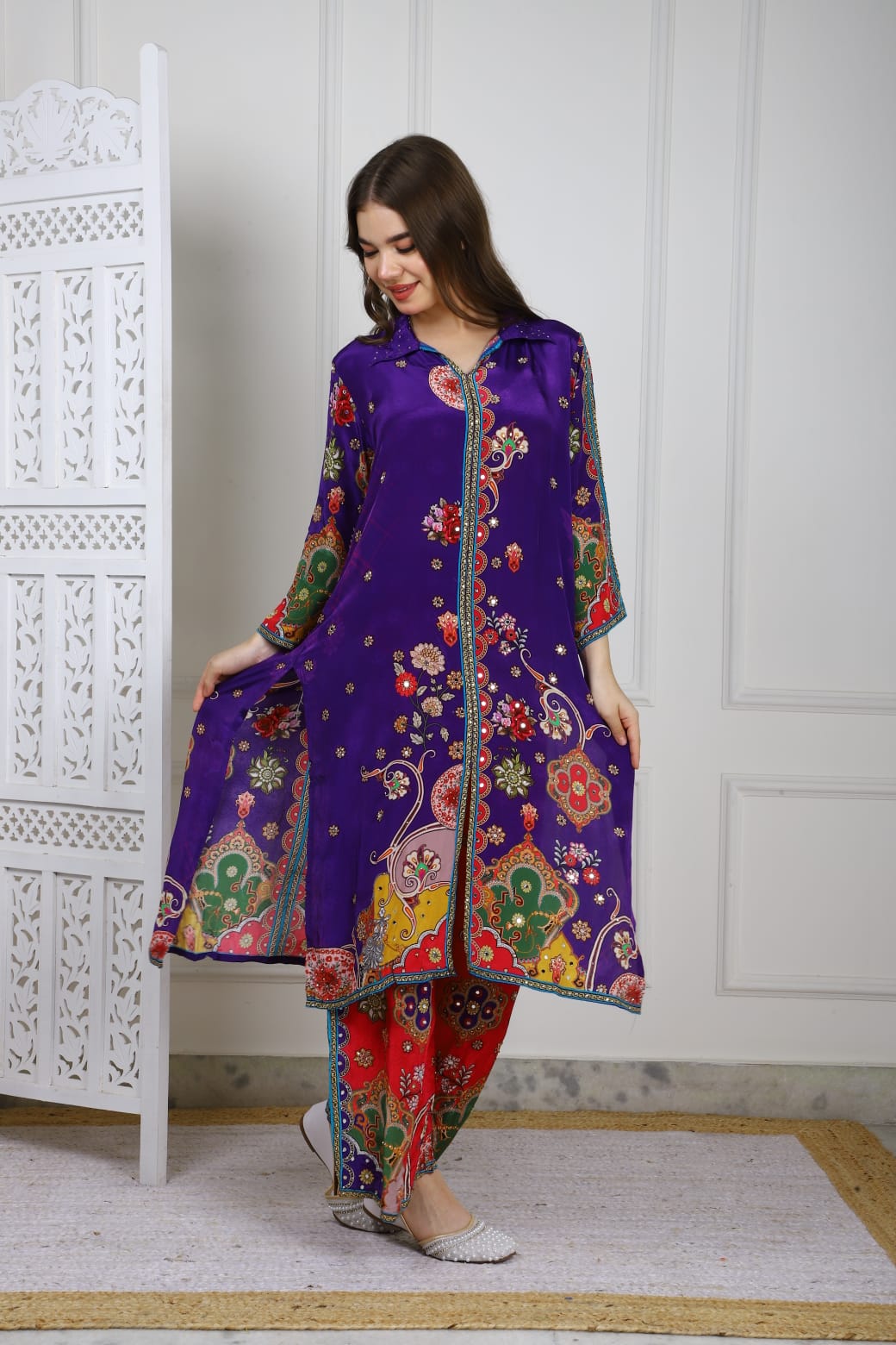Stunning Pattern Print Designer Co-Ord Set TT002