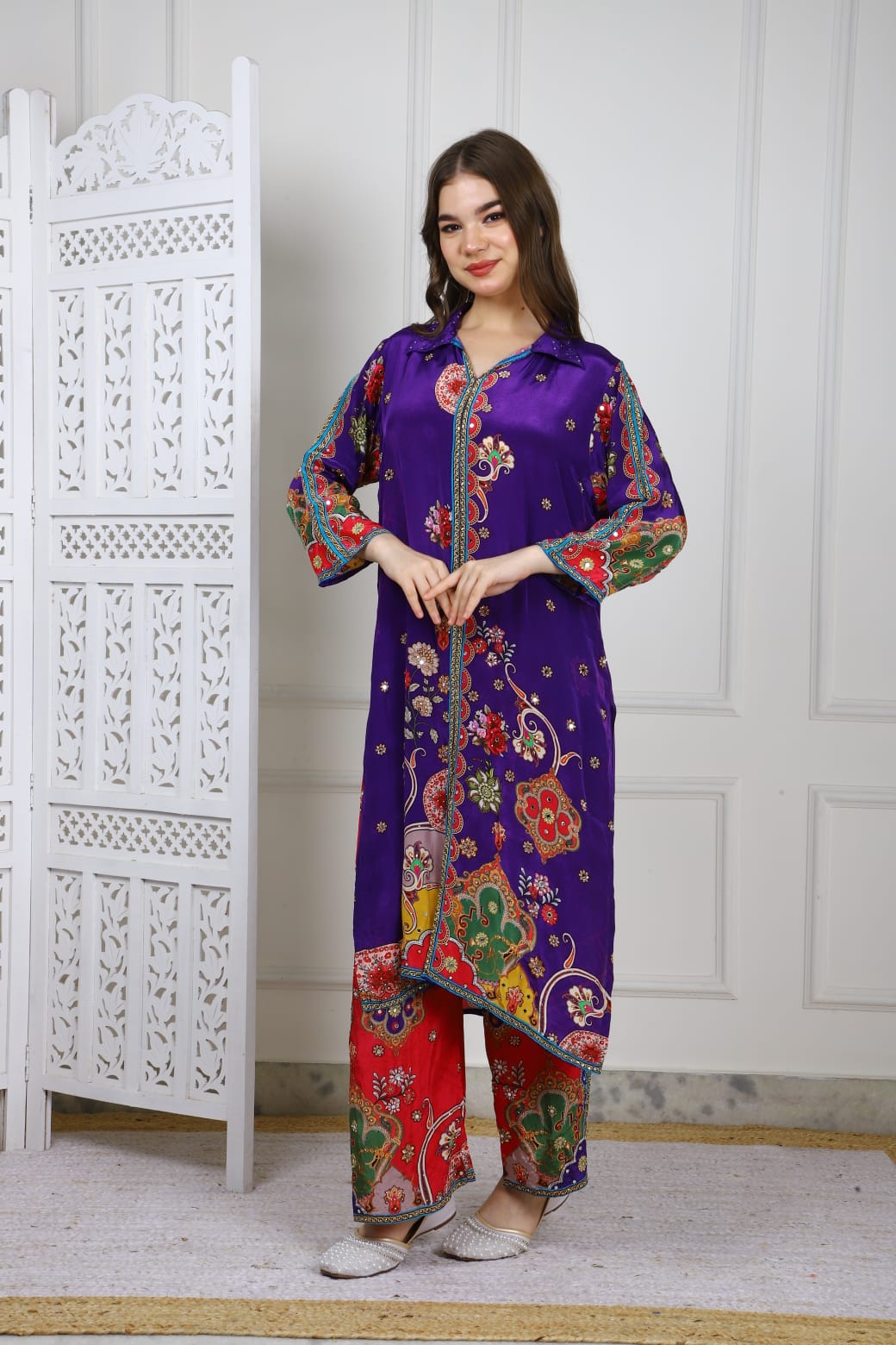 Stunning Pattern Print Designer Co-Ord Set TT002