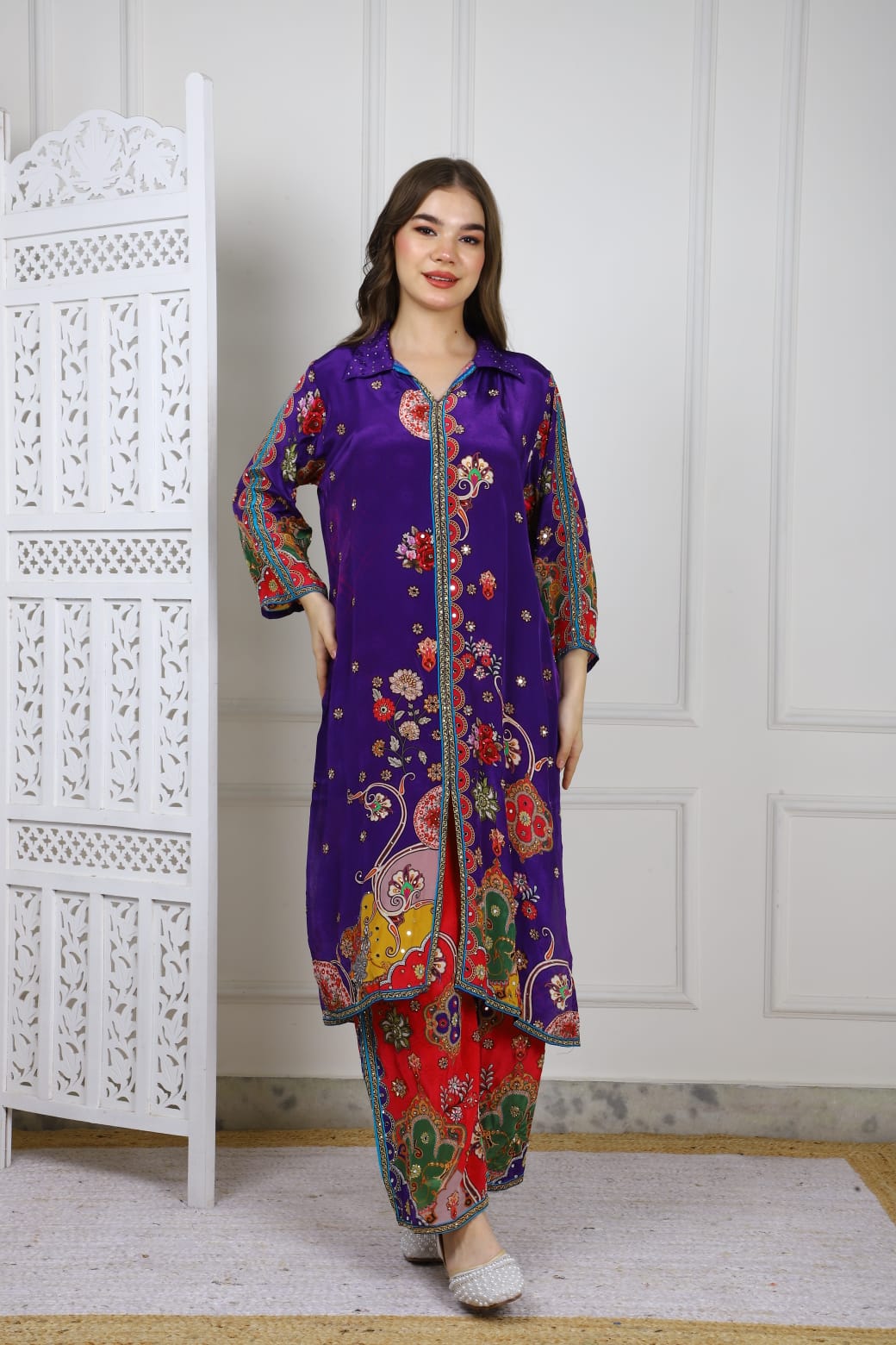 Stunning Pattern Print Designer Co-Ord Set TT002