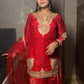 Traditional Red Elegance: A Beautiful Portrait in Ethnic Wear TT047