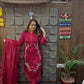 Traditional Elegance: Red and Black Festive Attire Collection TT045