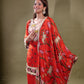 Stunning Print Suit With Neck Work TT055
