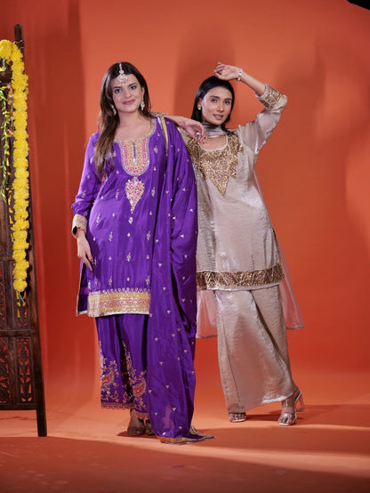 Elegant Purple Suit TT065