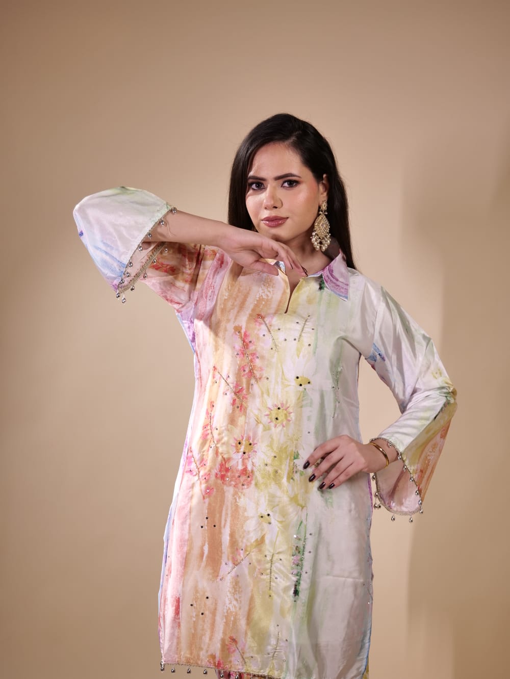 Beautiful Dress With Collar TT081