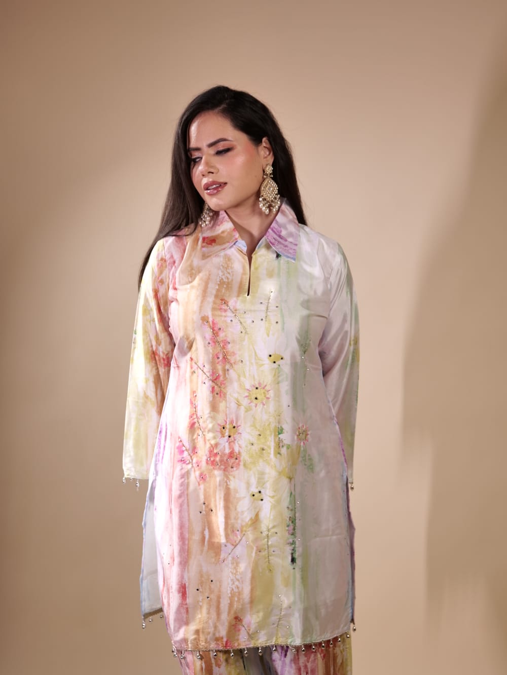 Beautiful Dress With Collar TT081