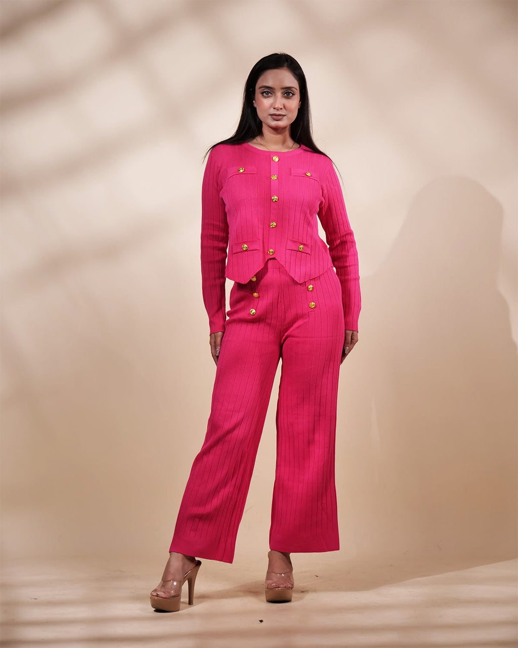 Pink Sweater Coord Set TT090