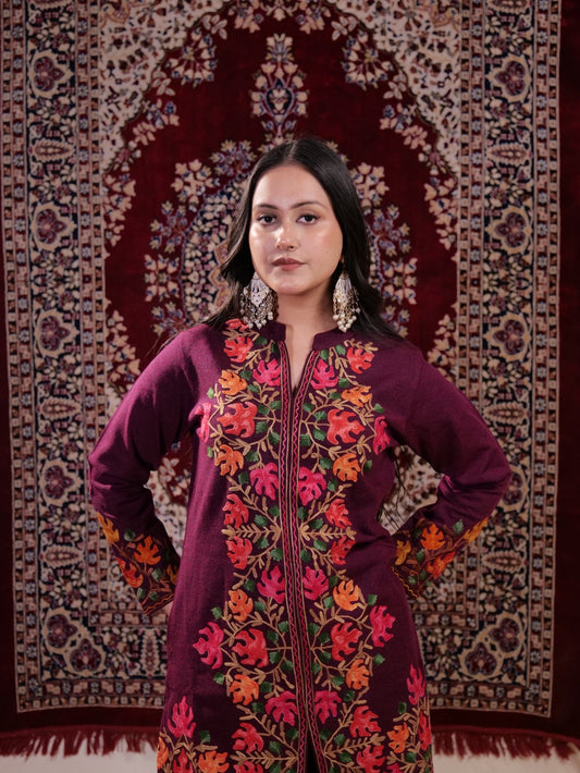 Kashmiri Kadai Co-ord Set TT114