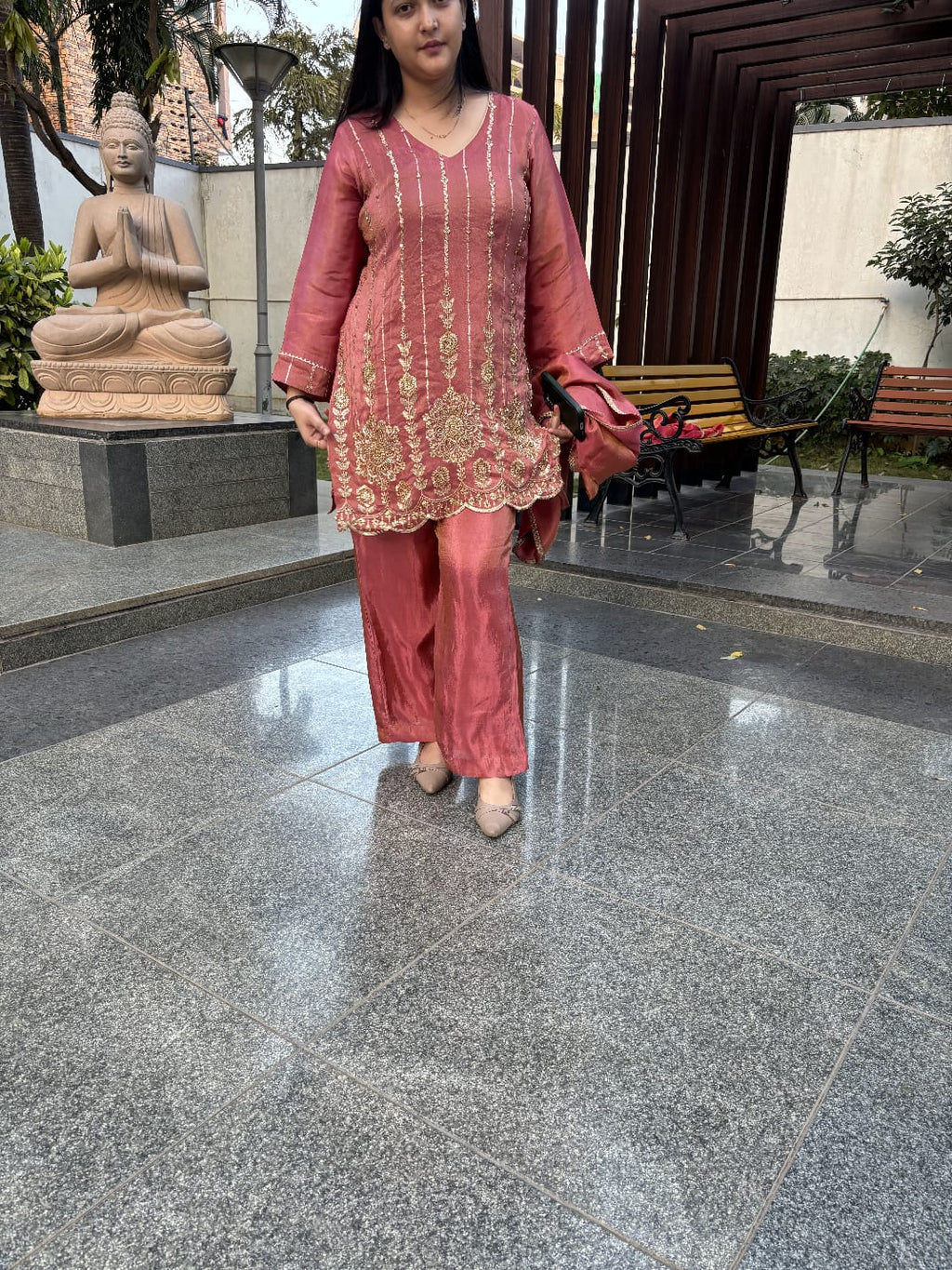 Elegant Suit With Stone Work TT117