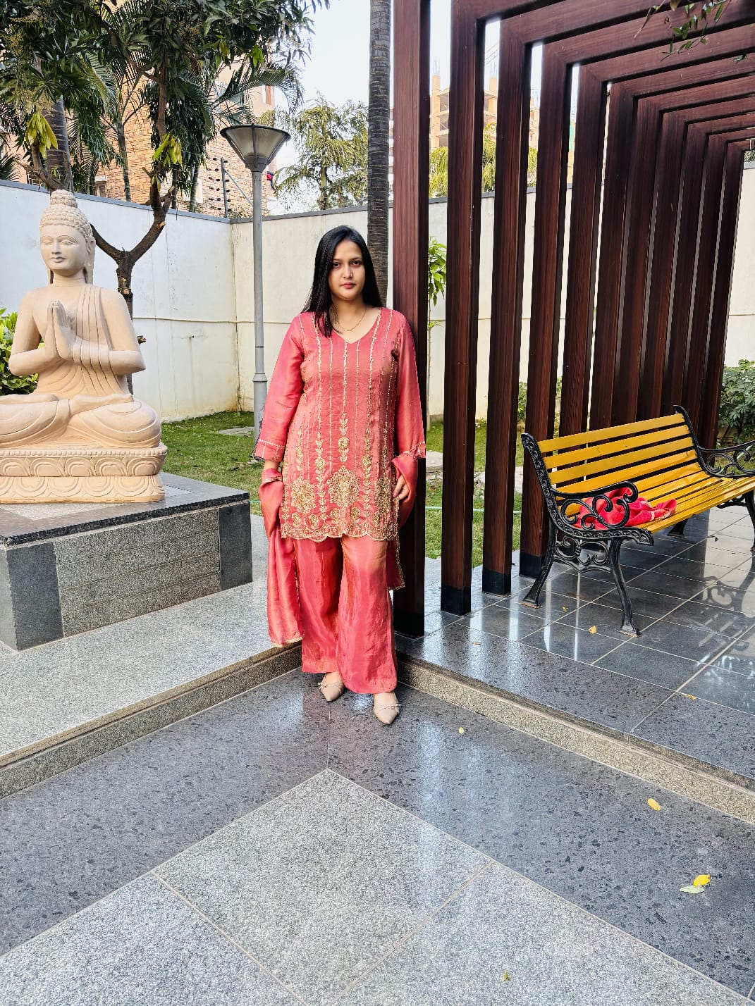 Elegant Suit With Stone Work TT117