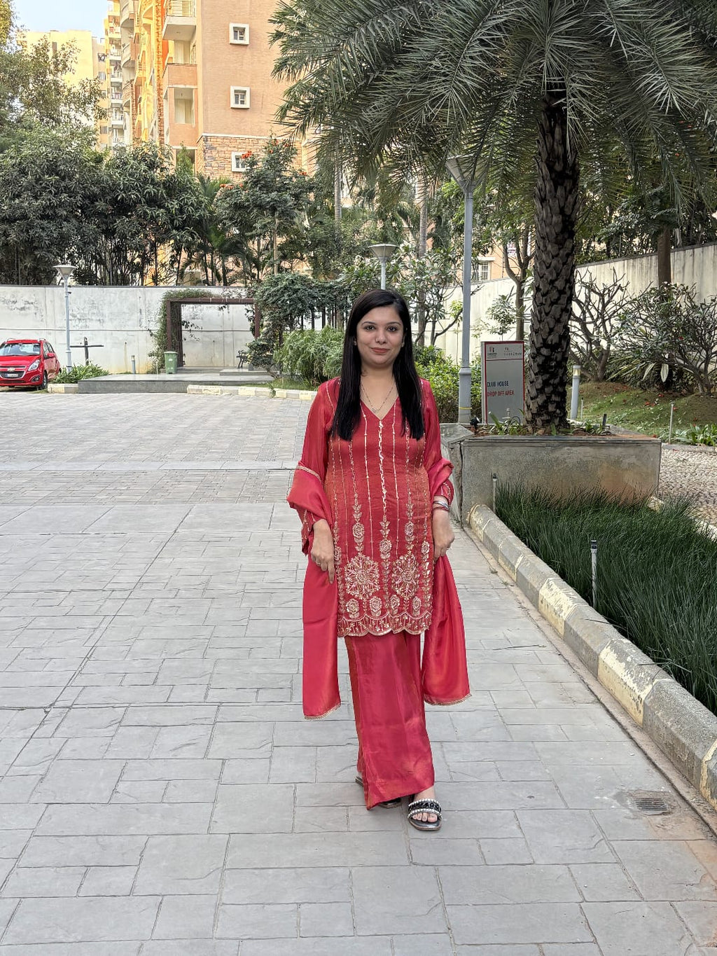 Elegant Suit With Stone Work TT117