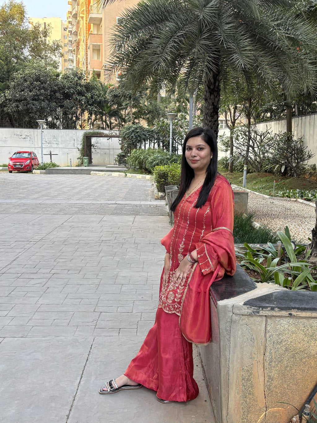 Elegant Suit With Stone Work TT117