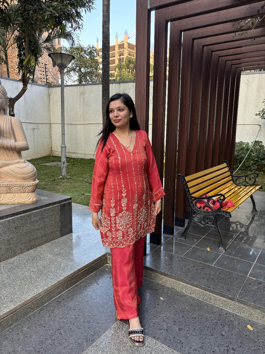 Elegant Suit With Stone Work TT117