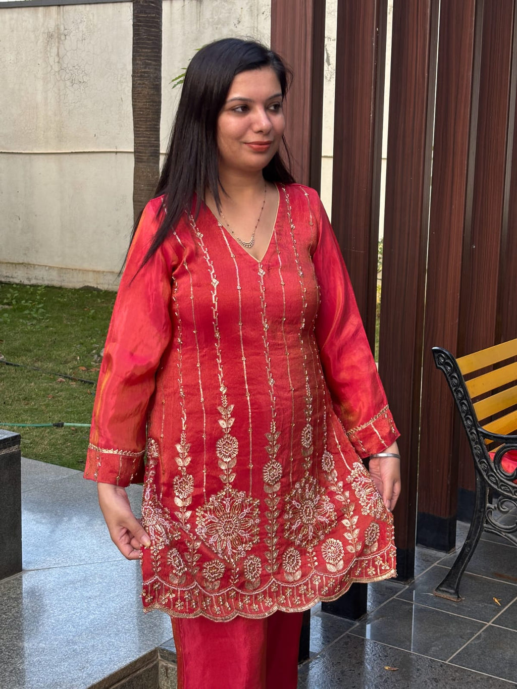 Elegant Suit With Stone Work TT117