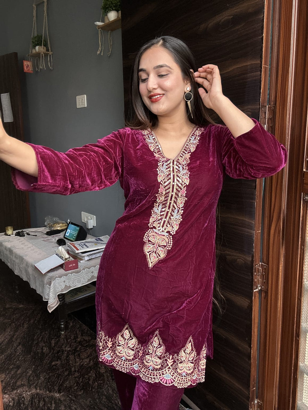 Beautiful Velvet Suit TT121