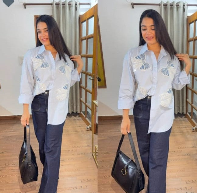 Elegant Bow Shirt  - TT139