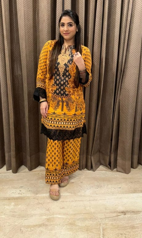 Beautiful Pattern Print Suit TT149