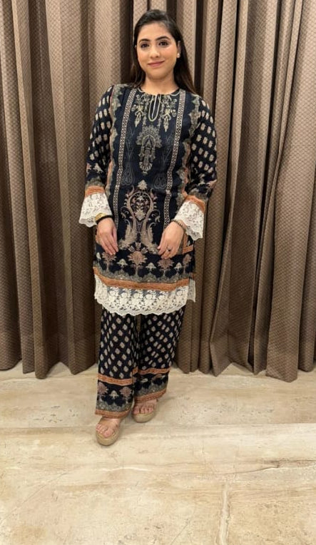 Beautiful Pattern Print Suit TT149