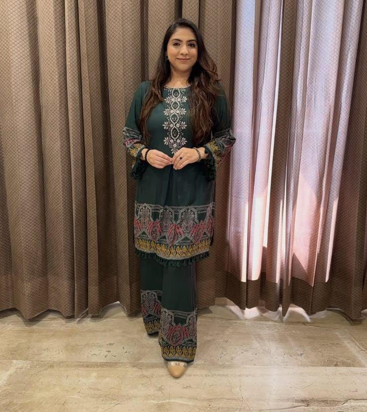 Beautiful Pattern Print Cotton Suit TT153