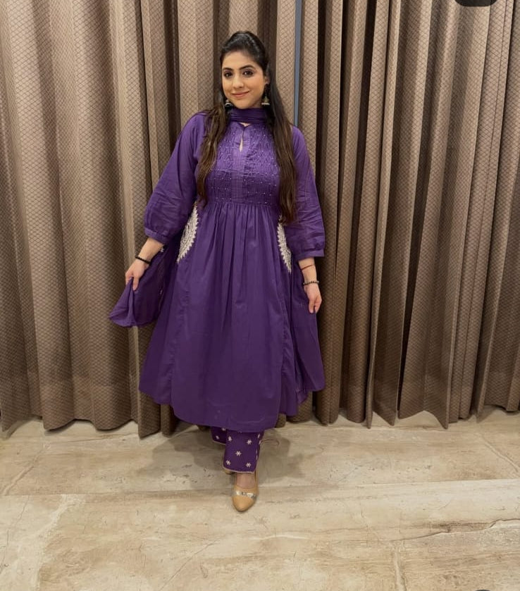 Stunning Anarkali Suit With Pockets TT161