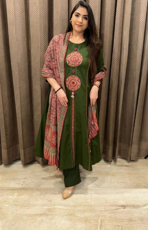 Beautiful A-Line Cotton Suit TT164