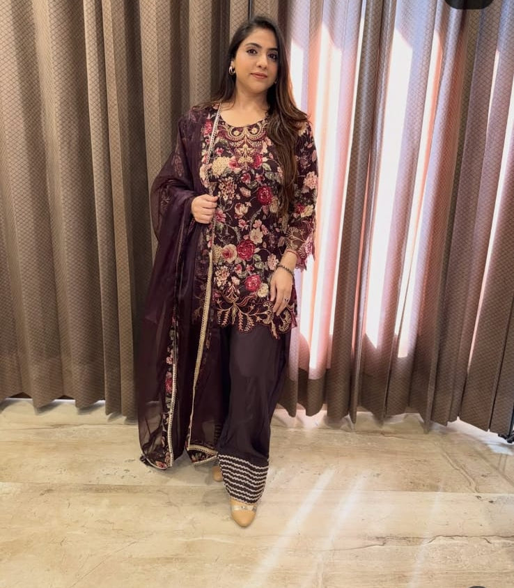 Beautiful Floral Work Suit TT166